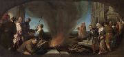 Follower of Jacopo da Ponte Thamar wird zum Scheiterhaufen gefuhrt Germany oil painting artist